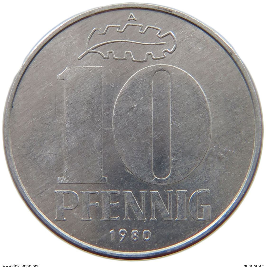 GERMANY DDR 10 PFENNIG 1980 #a076 0315 - 10 Pfennig