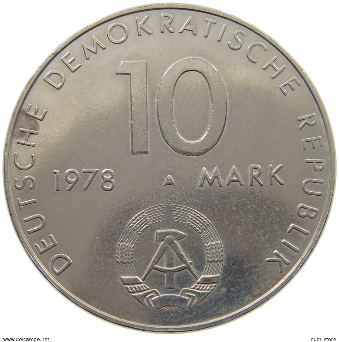 GERMANY DDR 10 MARK 1978 #a078 0069 - 10 Marcos