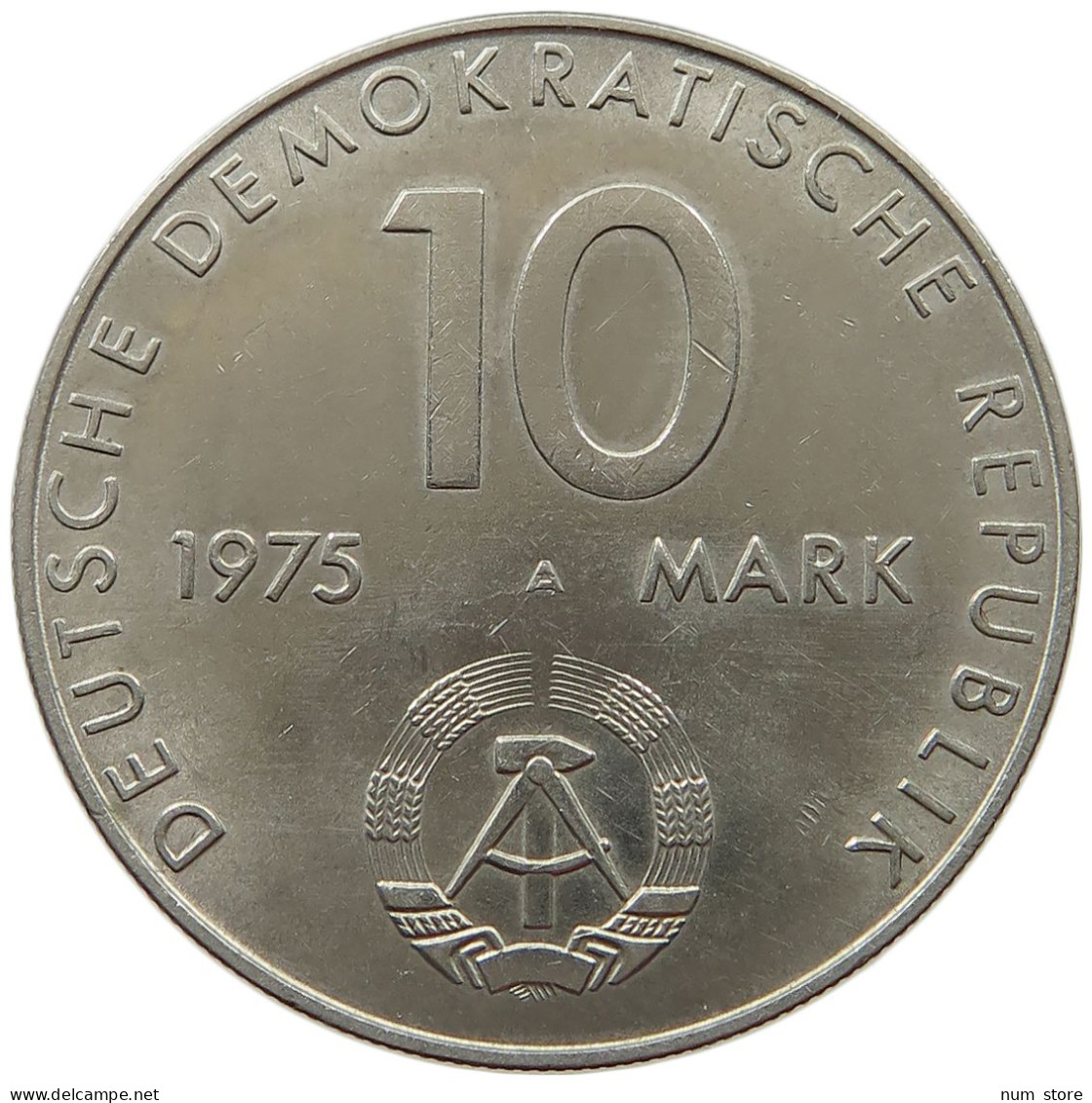 GERMANY DDR 10 MARK 1975 TOP #s070 0049 - 10 Marcos