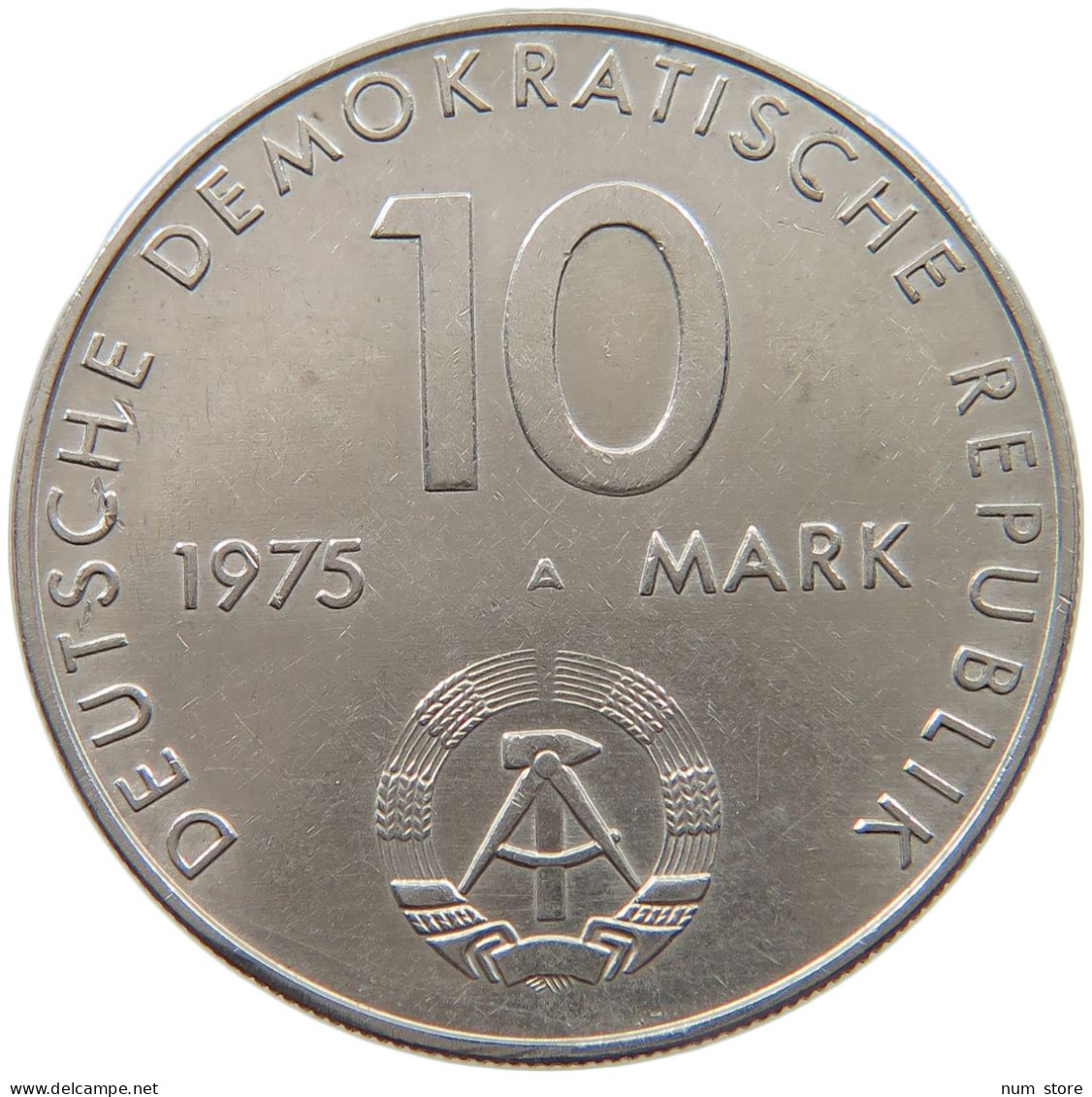GERMANY DDR 10 MARK 1975 TOP #c083 0893 - 10 Mark