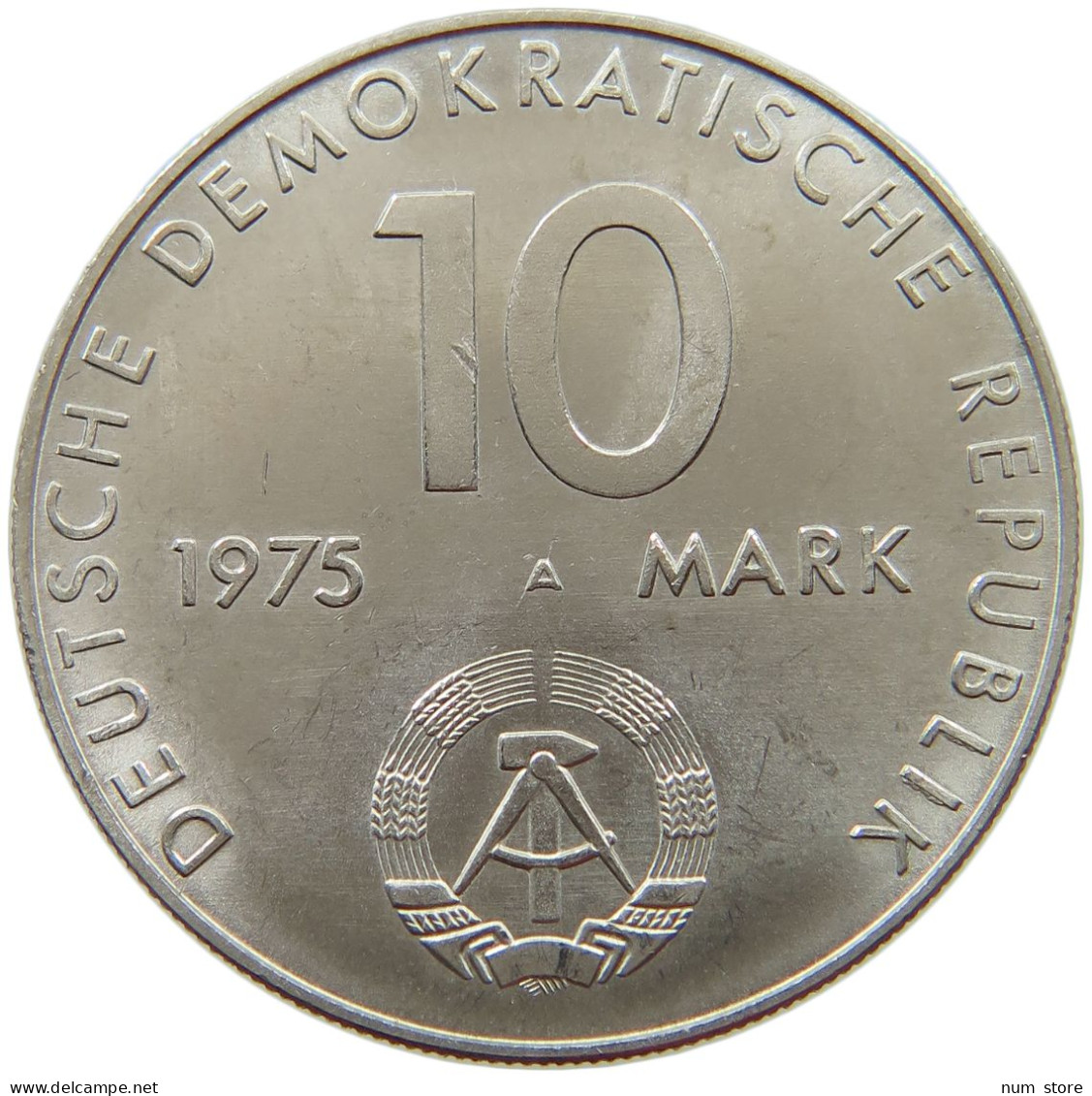 GERMANY DDR 10 MARK 1975 TOP #s062 0715 - 10 Mark