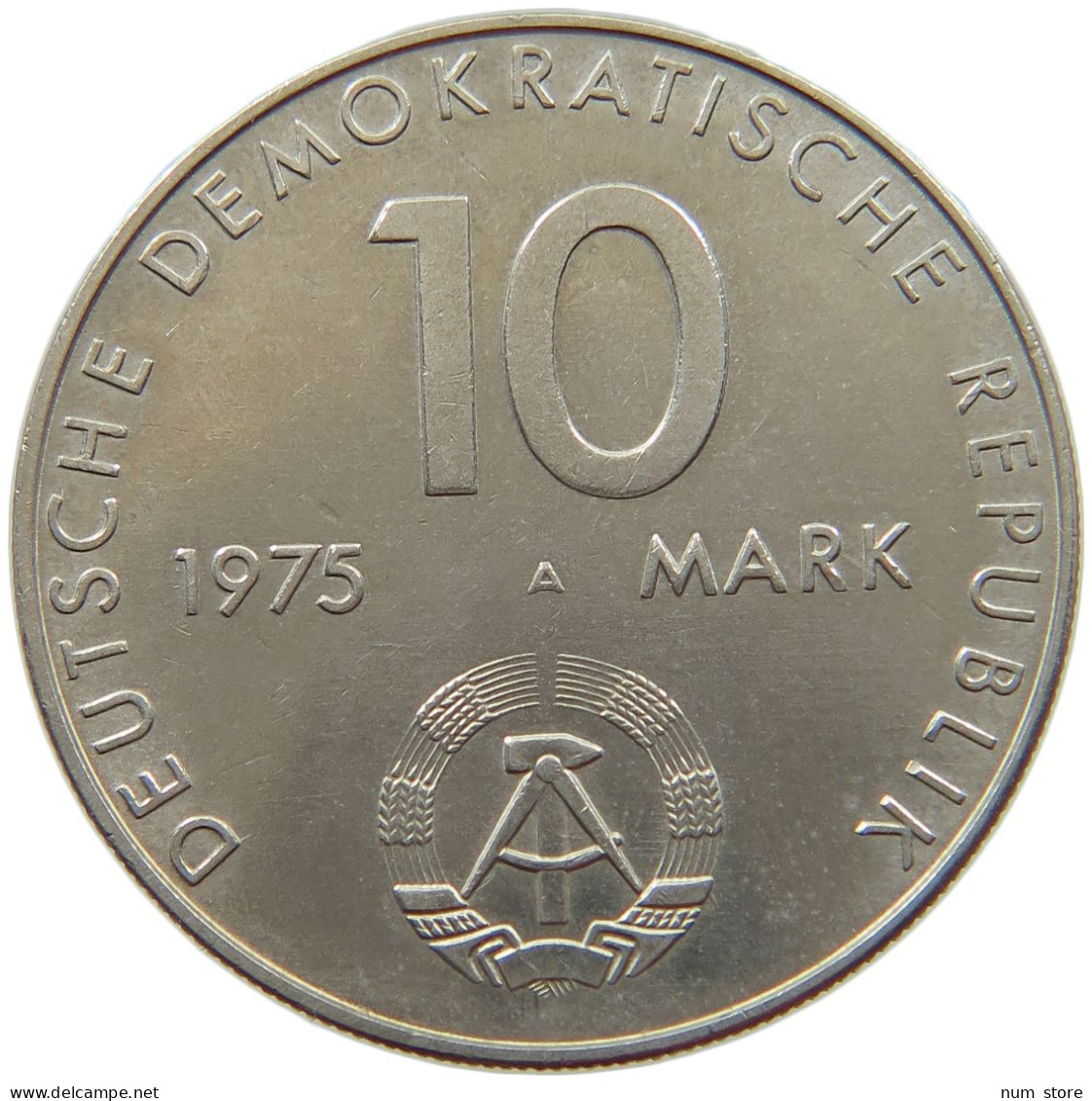 GERMANY DDR 10 MARK 1975 TOP #s062 0719 - 10 Marcos