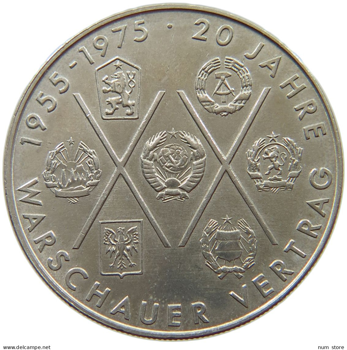 GERMANY DDR 10 MARK 1975 TOP #s062 0719 - 10 Marcos