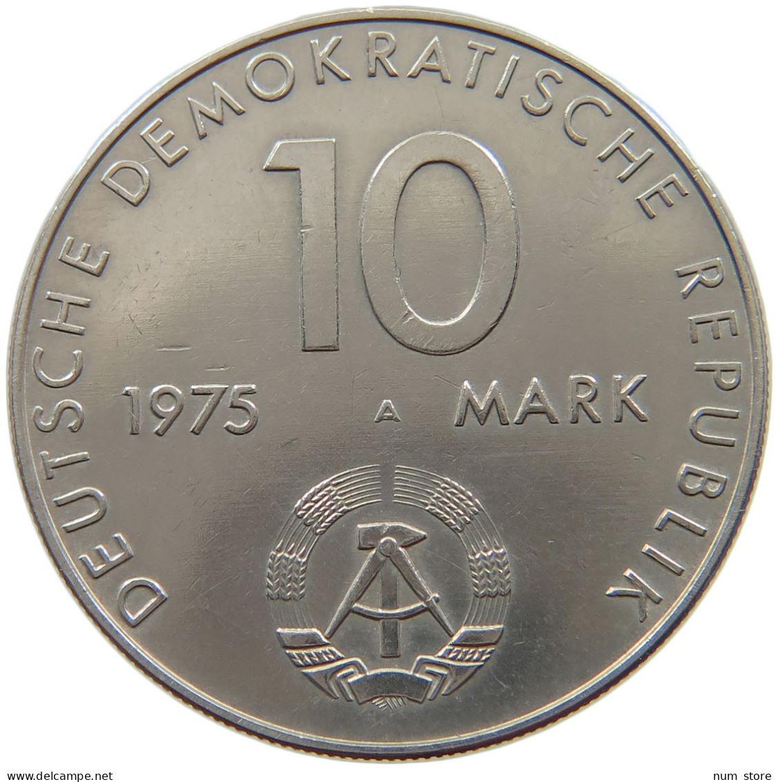 GERMANY DDR 10 MARK 1975 TOP #a078 0013 - 10 Marcos