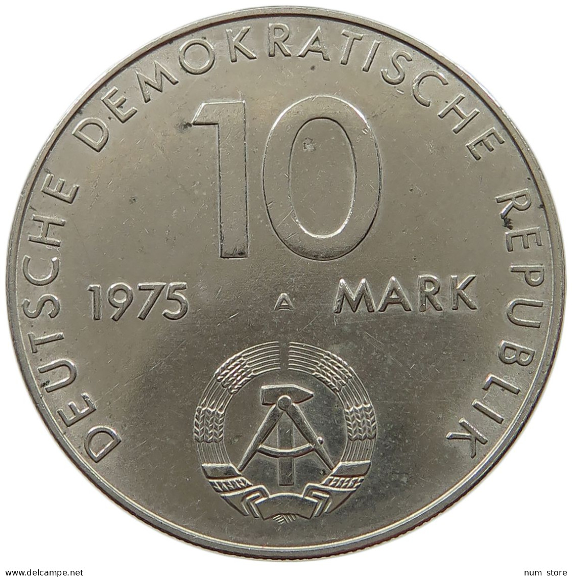 GERMANY DDR 10 MARK 1975 #s070 0051 - 10 Mark
