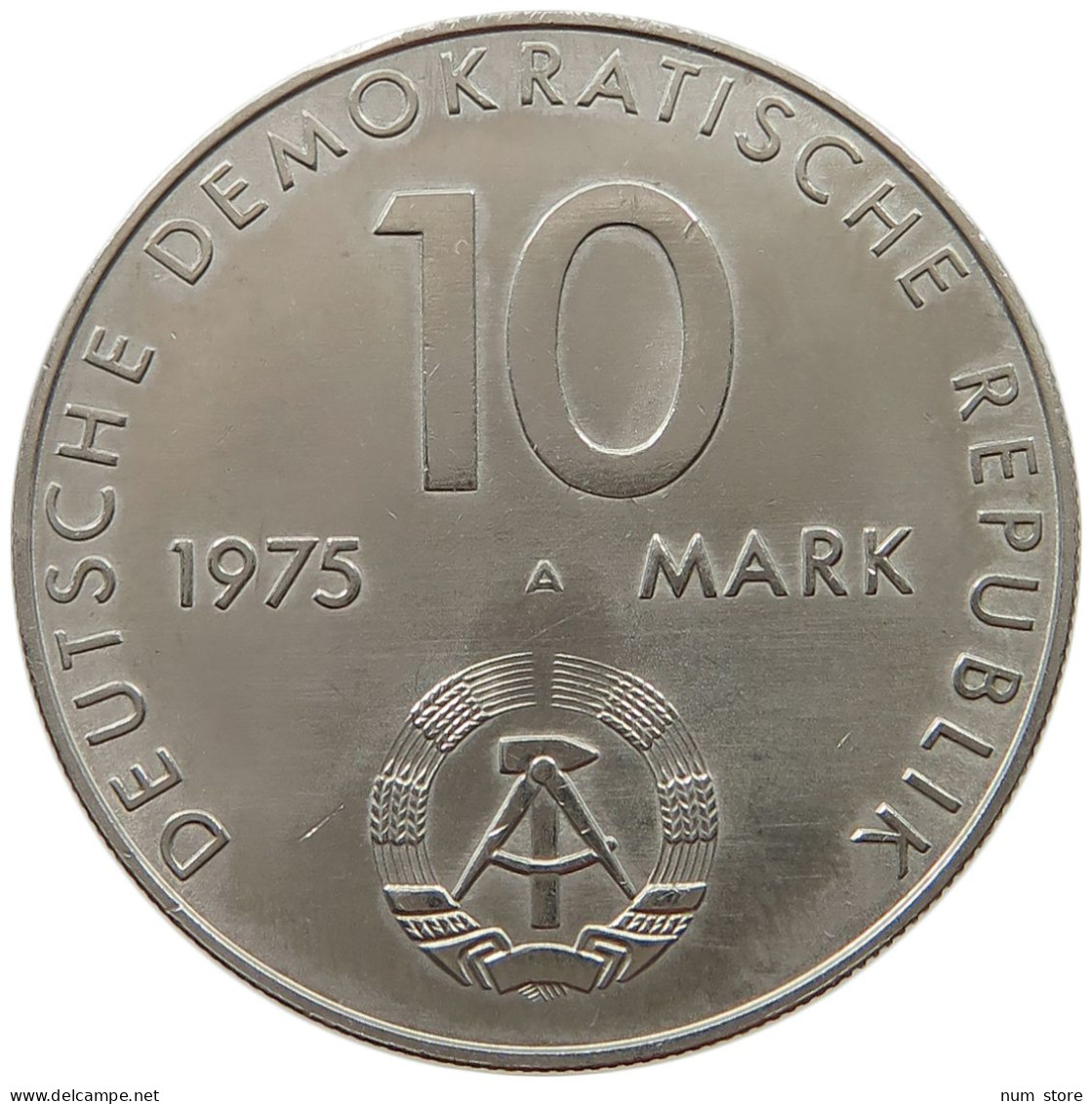 GERMANY DDR 10 MARK 1975 #a013 0623 - 10 Marcos