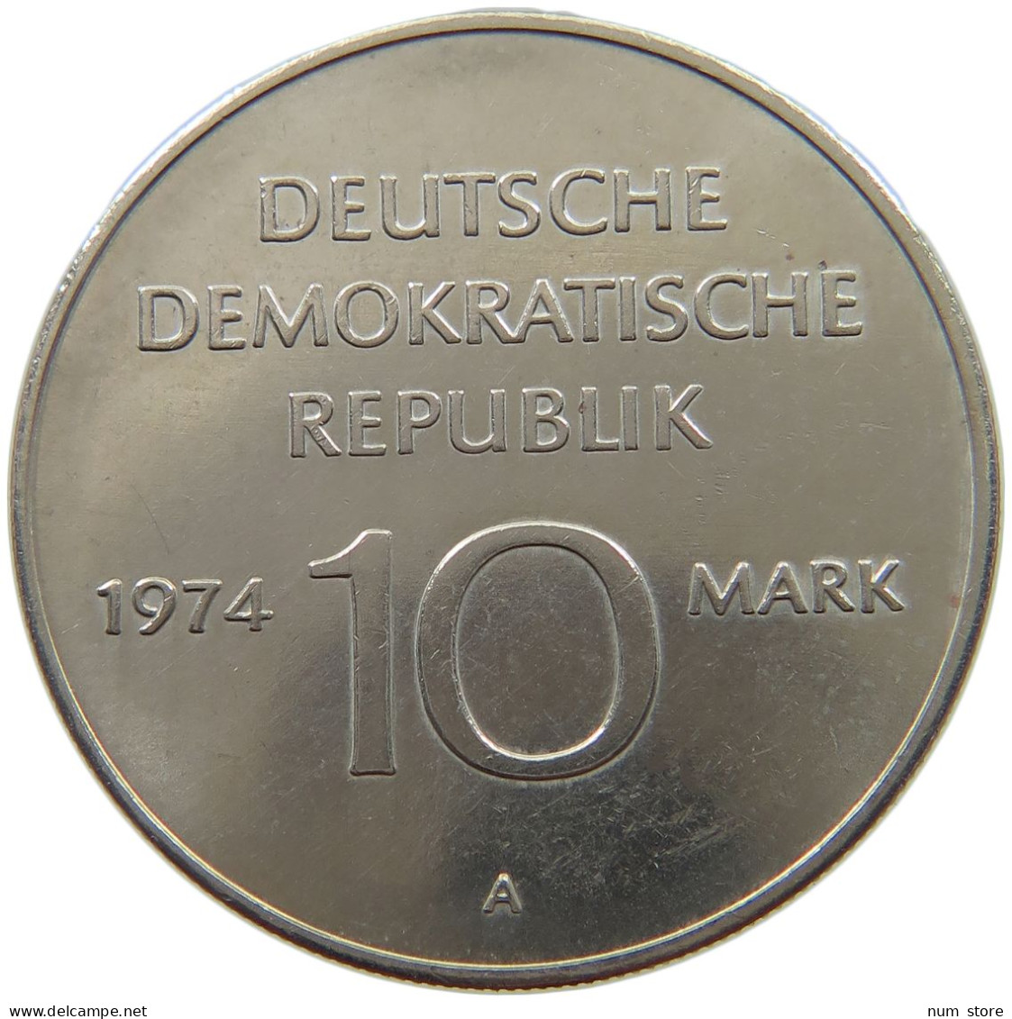 GERMANY DDR 10 MARK 1974 #a078 0081 - 10 Marcos