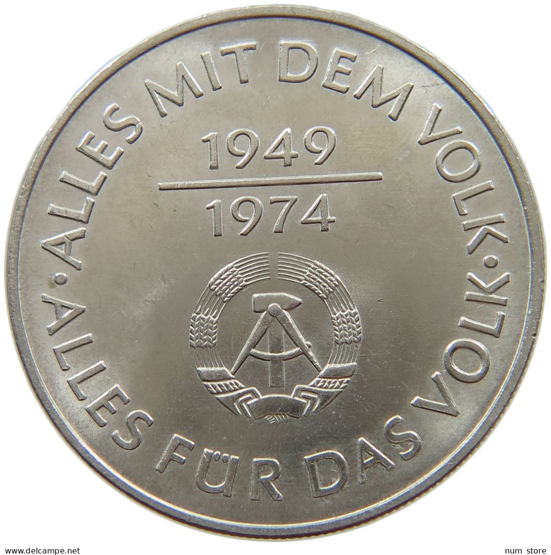 GERMANY DDR 10 MARK 1974 #s062 0675 - 10 Marcos