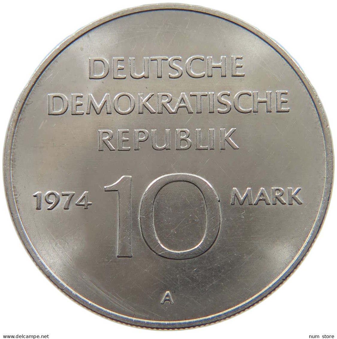 GERMANY DDR 10 MARK 1974 TOP #c077 0231 - 10 Mark