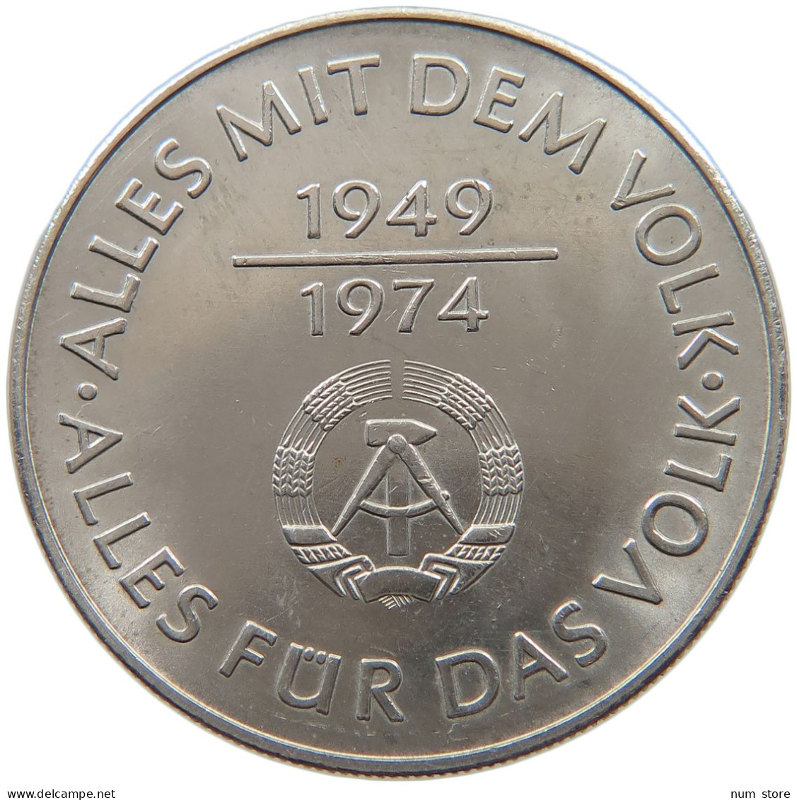 GERMANY DDR 10 MARK 1974 TOP #c077 0231 - 10 Mark