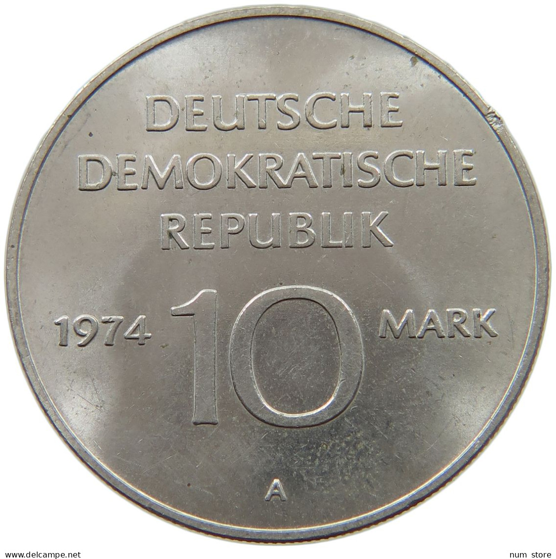 GERMANY DDR 10 MARK 1974 TOP #a078 0087 - 10 Marcos