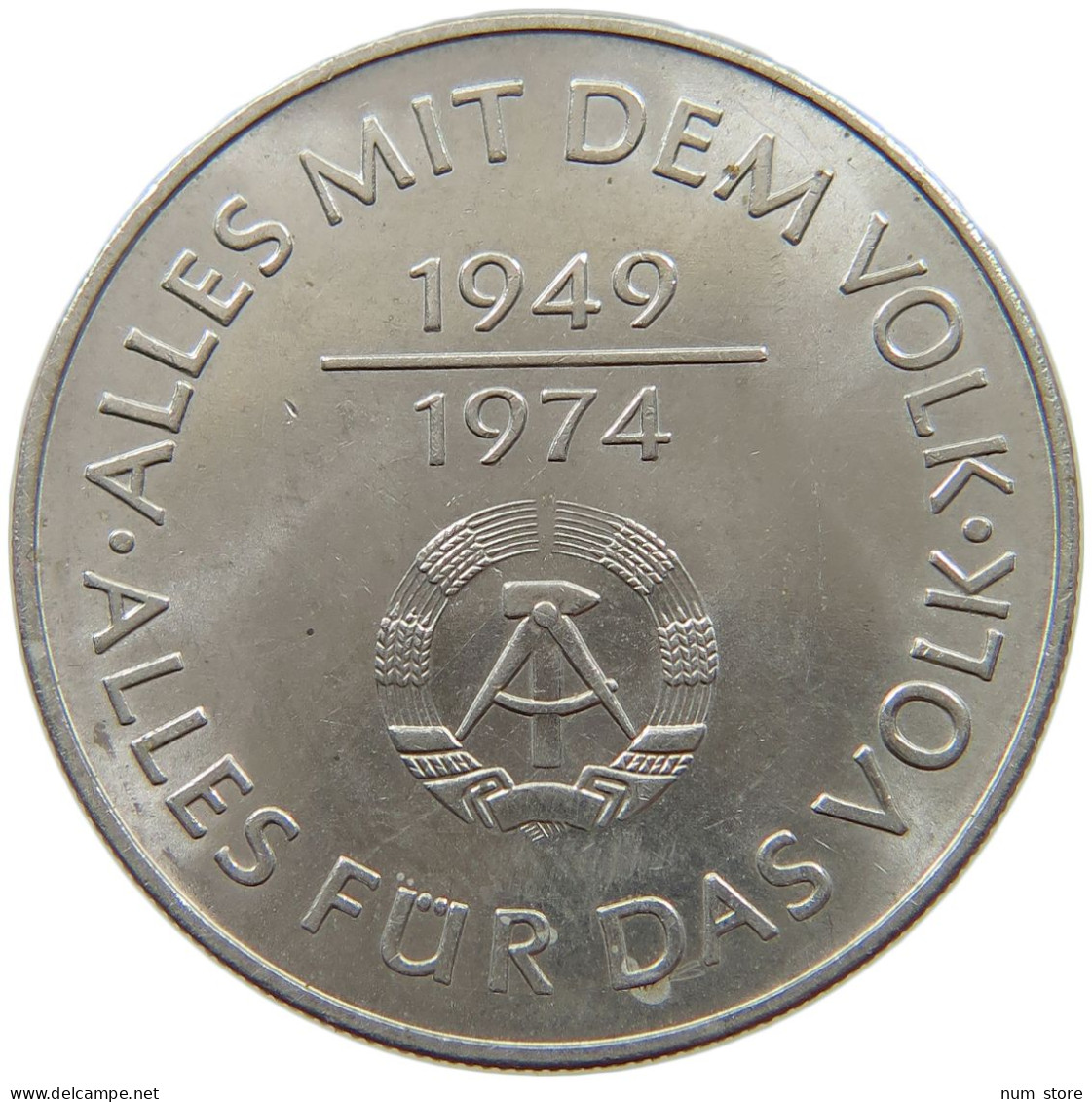 GERMANY DDR 10 MARK 1974 TOP #a078 0087 - 10 Mark