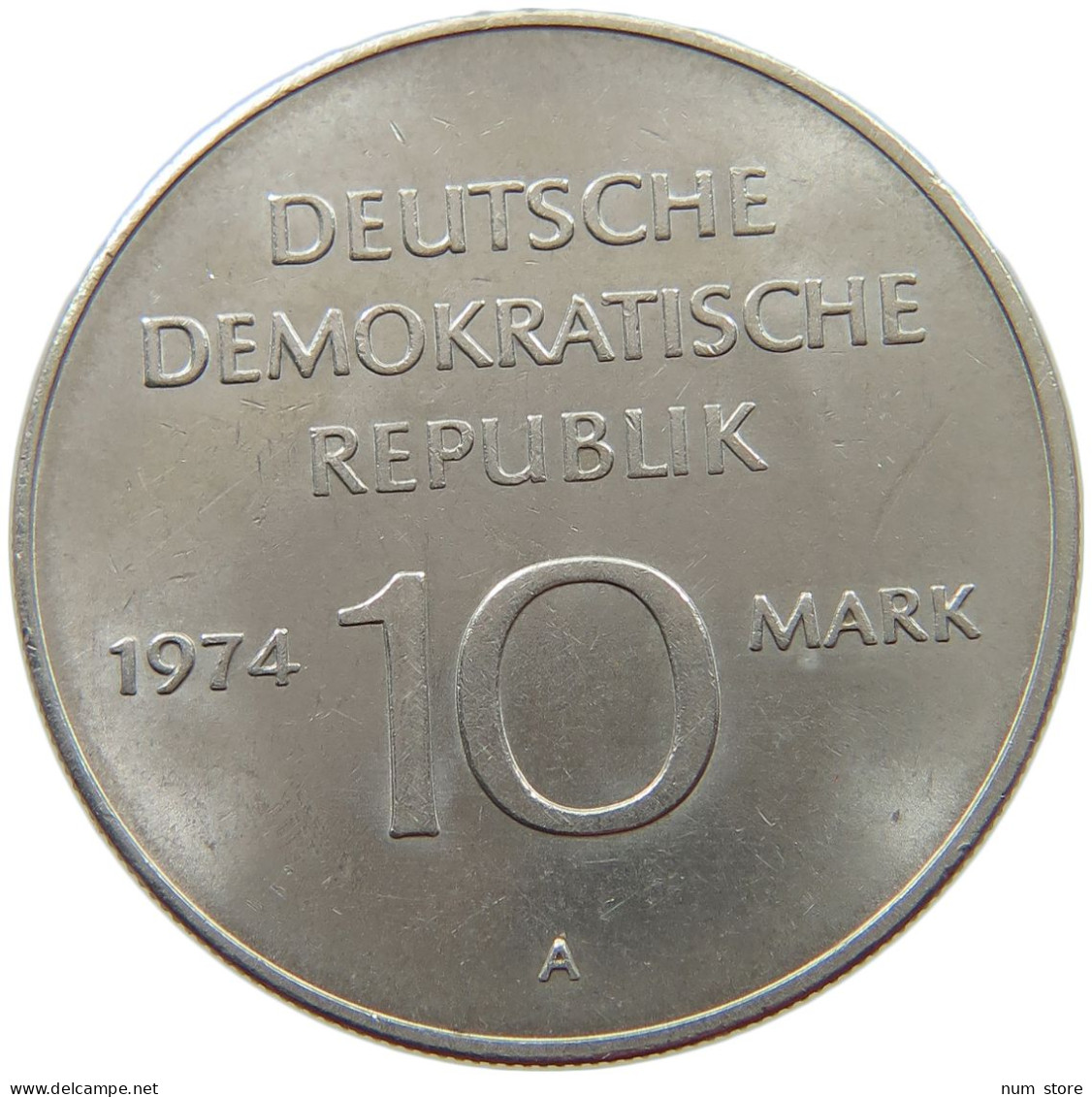 GERMANY DDR 10 MARK 1974 #s062 0673 - 10 Marcos