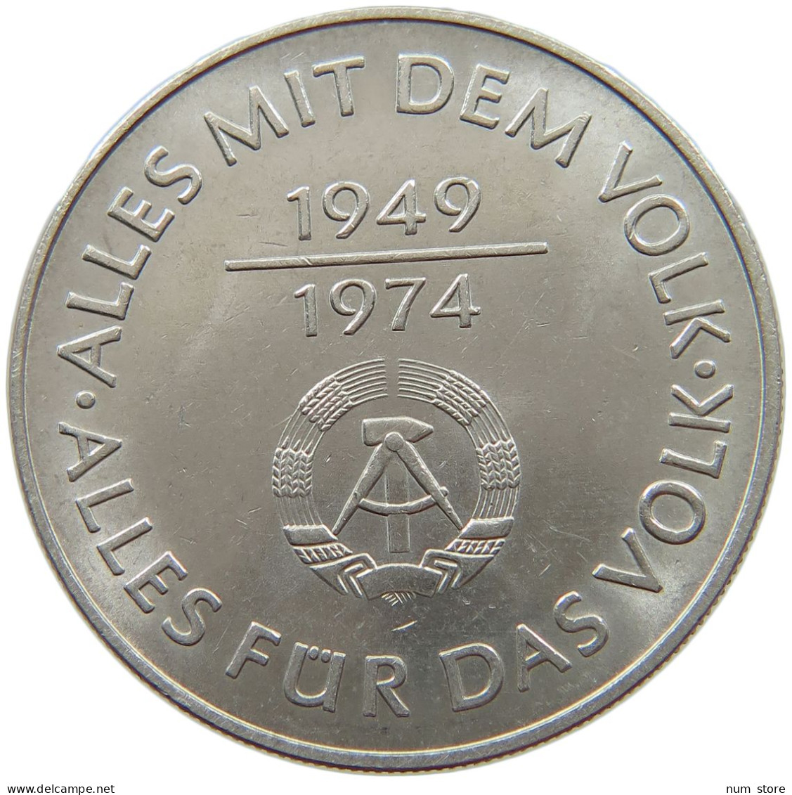 GERMANY DDR 10 MARK 1974 #s062 0673 - 10 Marcos