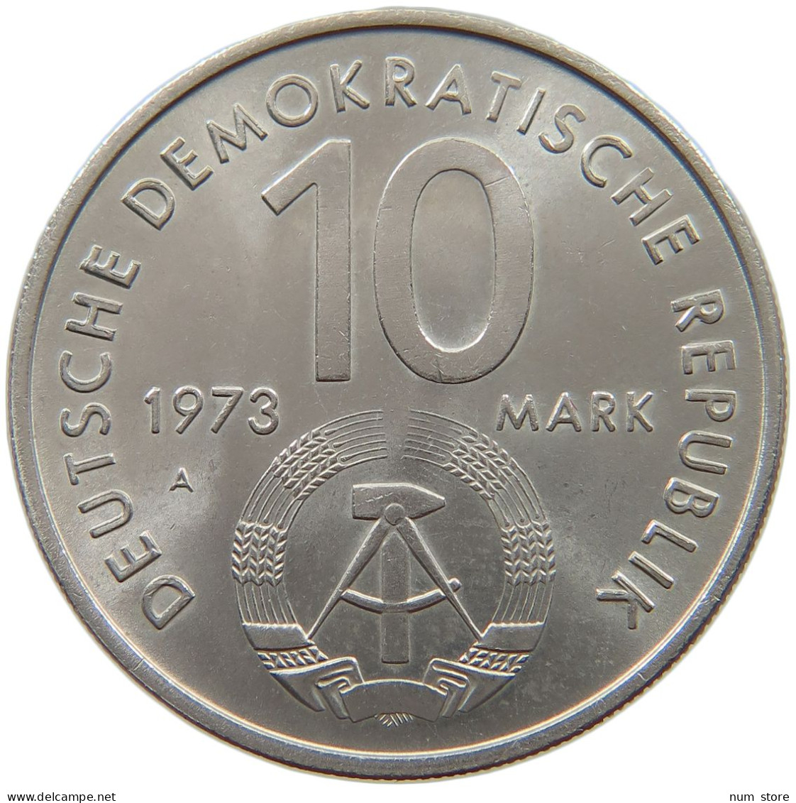 GERMANY DDR 10 MARK 1973 TOP #a078 0057 - 10 Mark