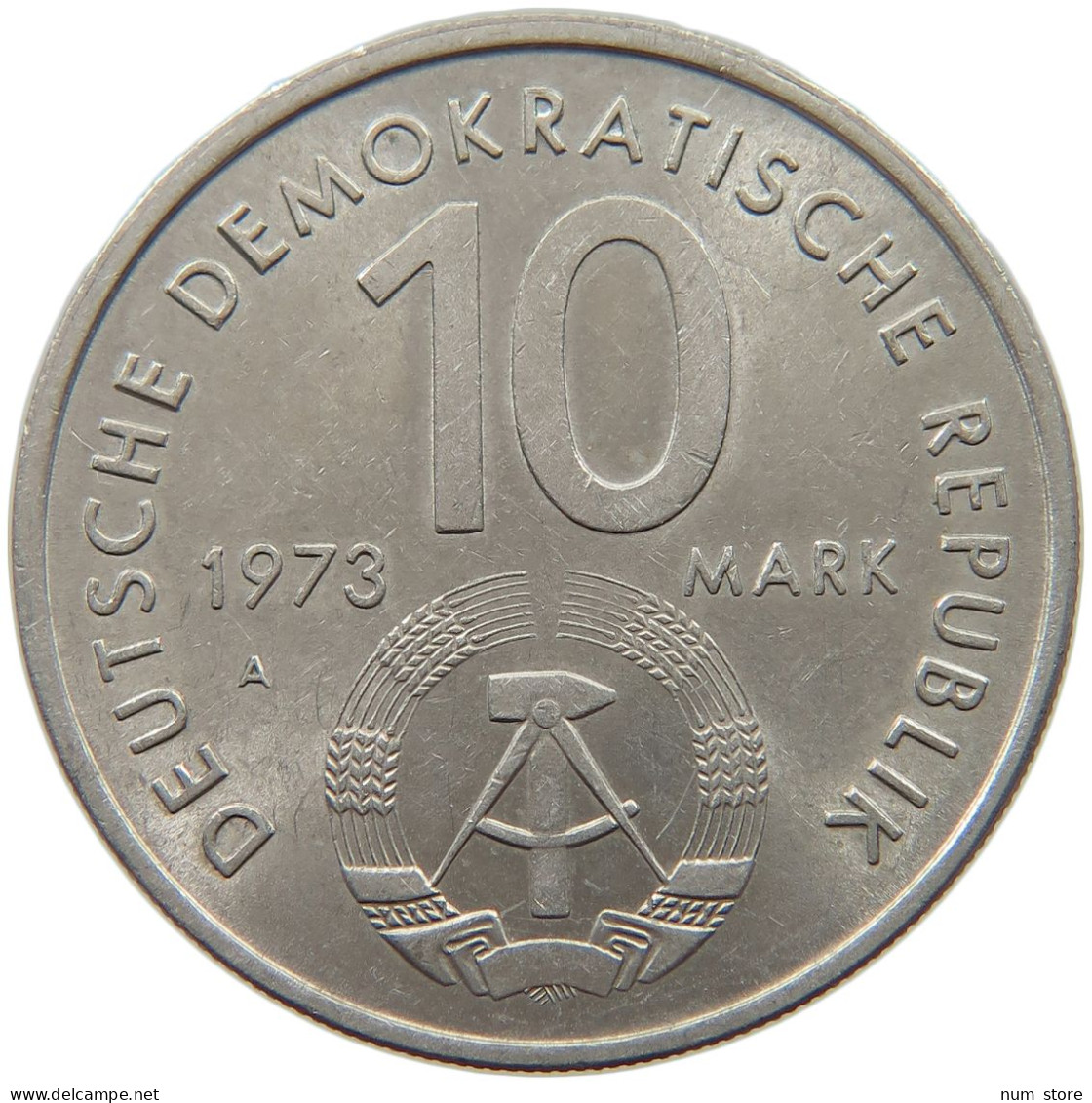 GERMANY DDR 10 MARK 1973 #c012 0523 - 10 Mark