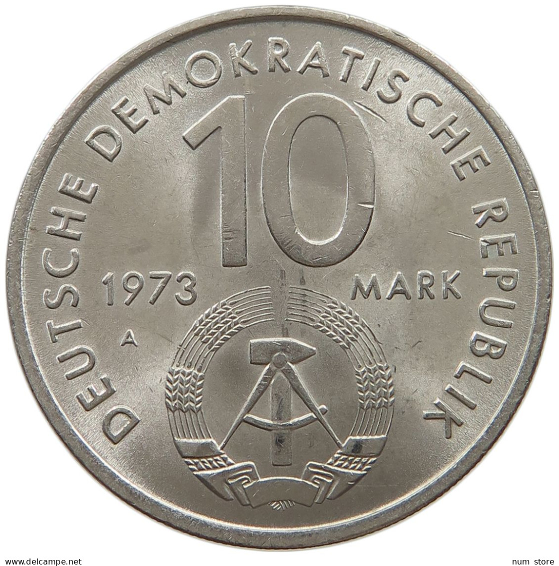 GERMANY DDR 10 MARK 1973 #c072 0789 - 10 Mark