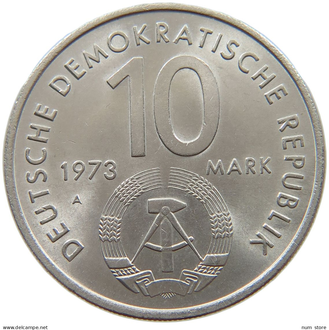 GERMANY DDR 10 MARK 1973 #a078 0049 - 10 Mark