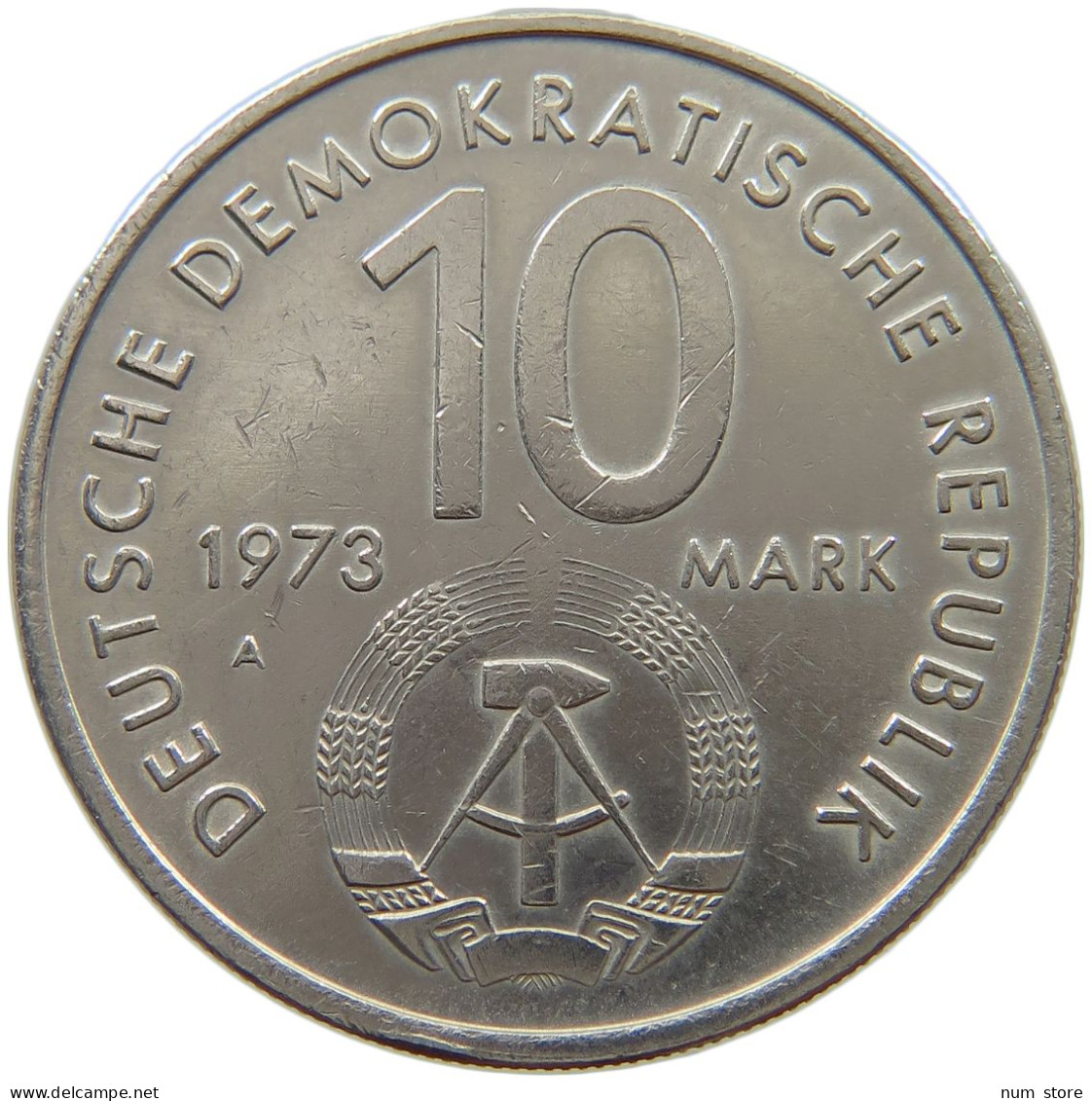 GERMANY DDR 10 MARK 1973 #a078 0051 - 10 Marcos