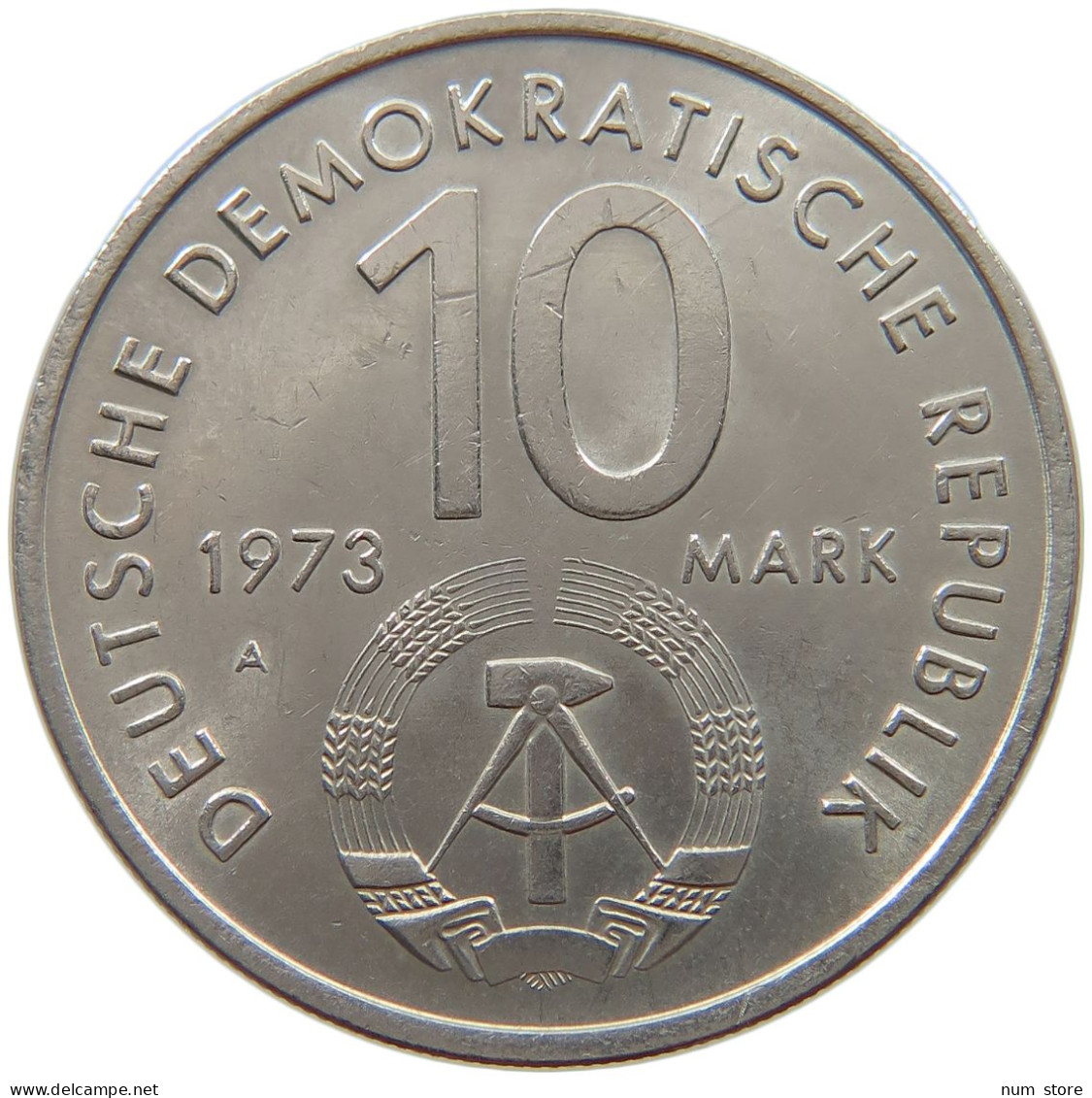 GERMANY DDR 10 MARK 1973 #a078 0047 - 10 Mark