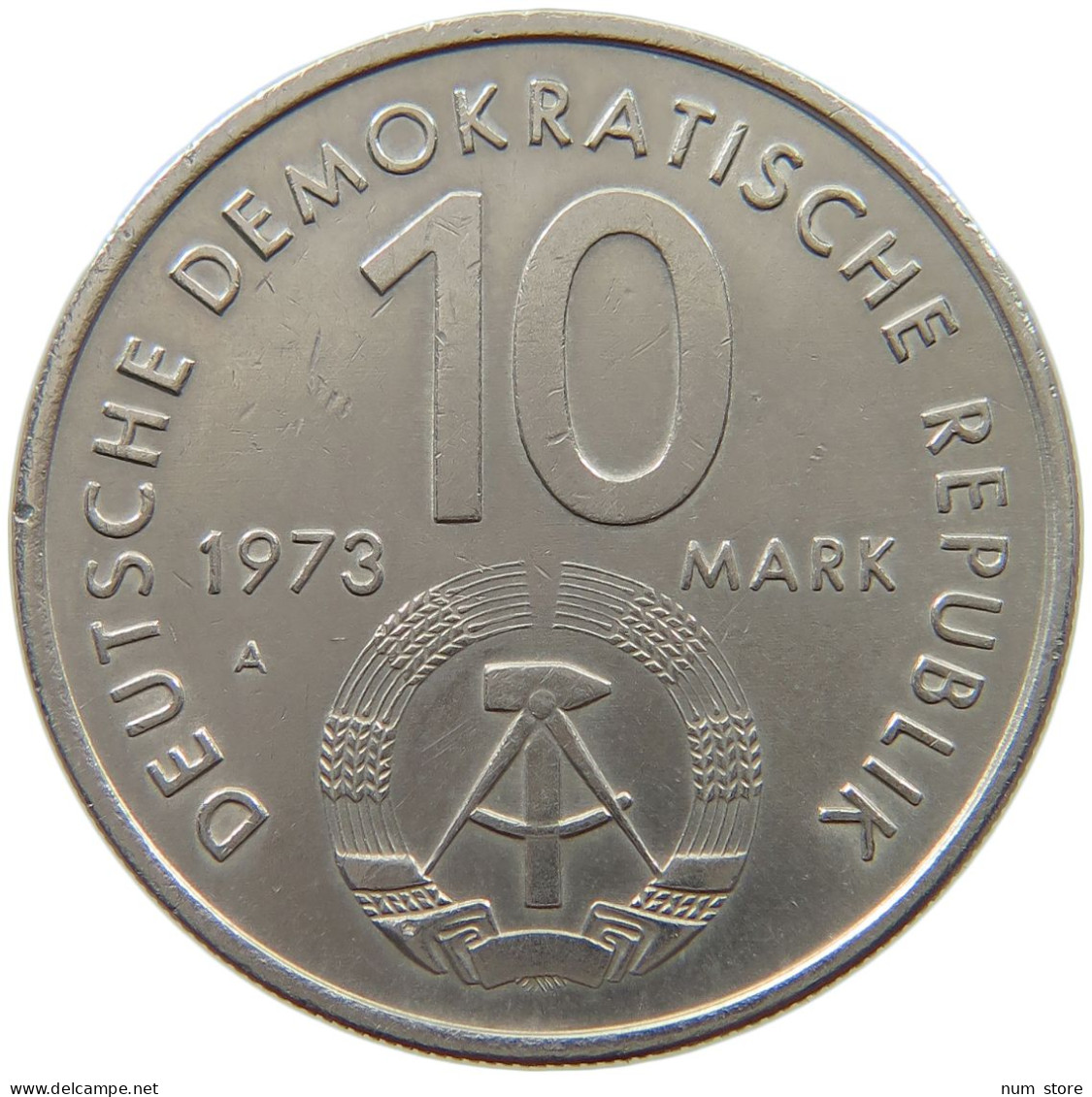 GERMANY DDR 10 MARK 1973 #a078 0043 - 10 Marcos