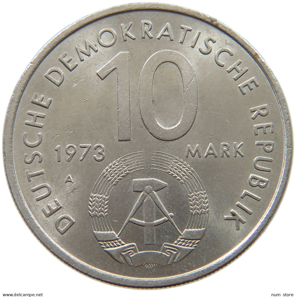 GERMANY DDR 10 MARK 1973 #a078 0039 - 10 Mark