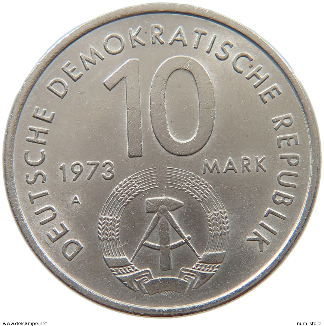 GERMANY DDR 10 MARK 1973 #a060 0539 - 10 Marcos