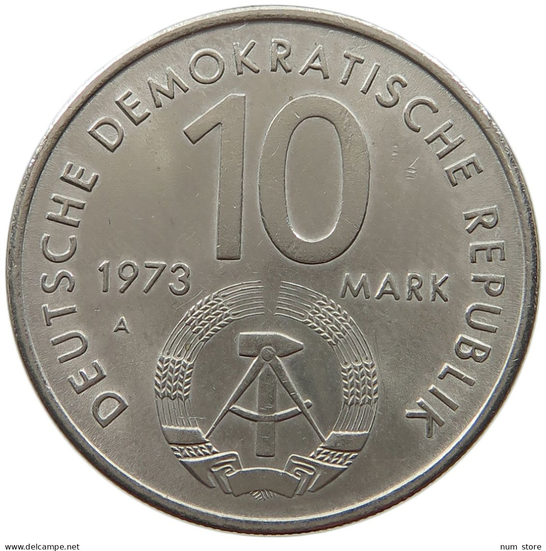 GERMANY DDR 10 MARK 1973 #a013 0617 - 10 Marcos