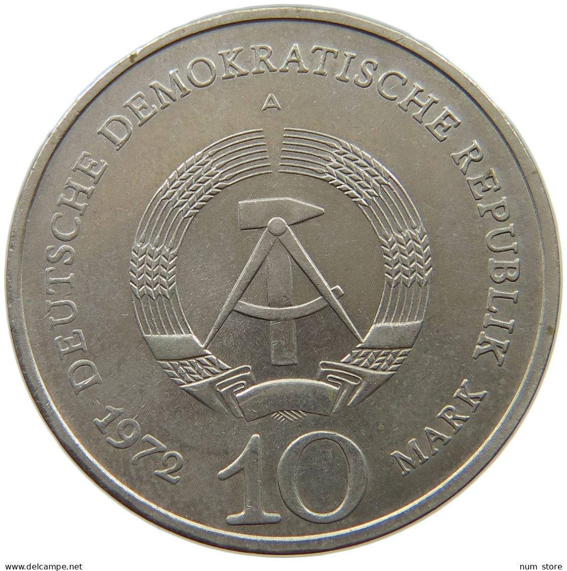 GERMANY DDR 10 MARK 1972 BUCHENWALD #a078 0379 - 10 Mark