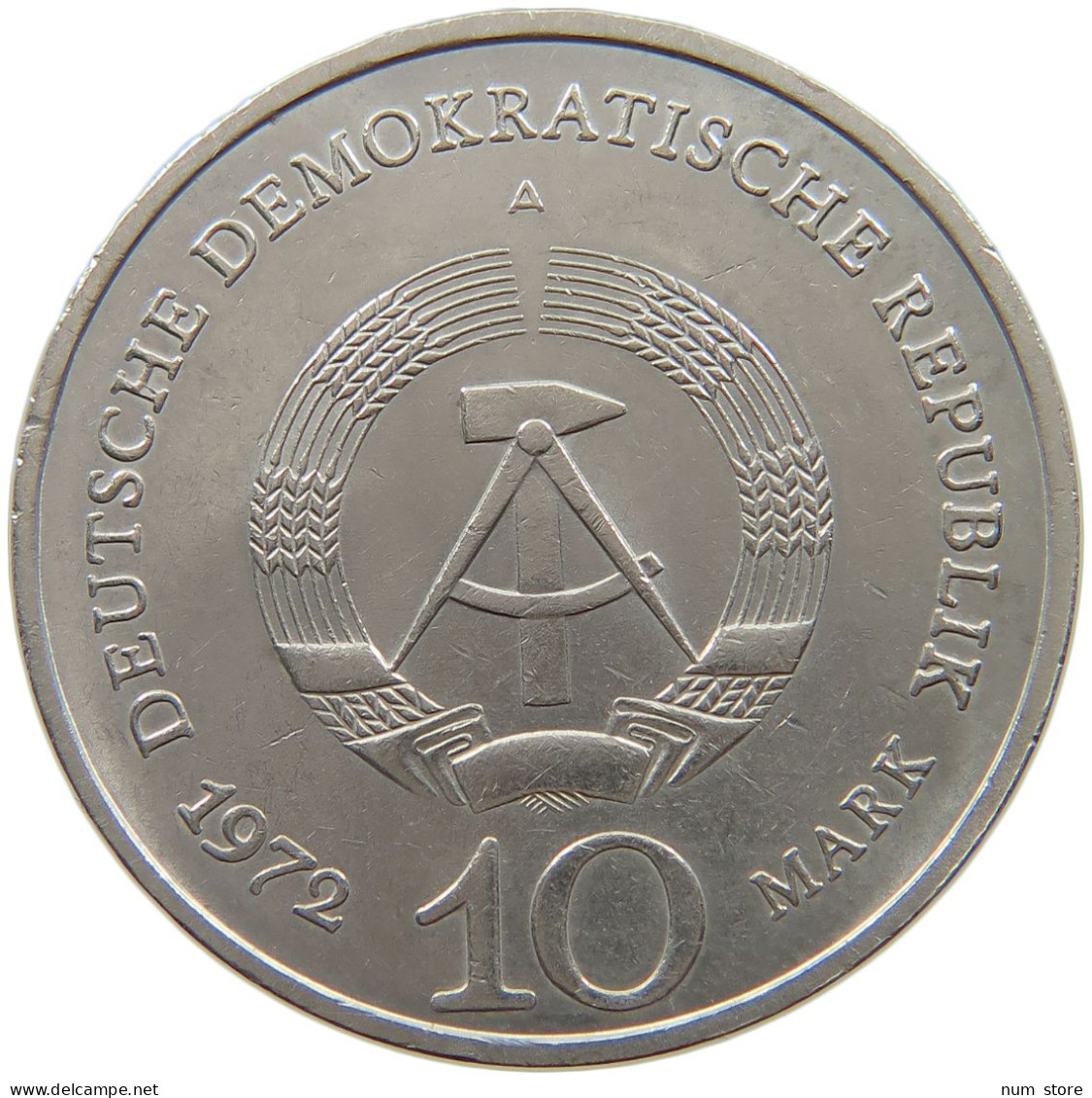 GERMANY DDR 10 MARK 1972 BUCHENWALD #a077 0499 - 10 Mark