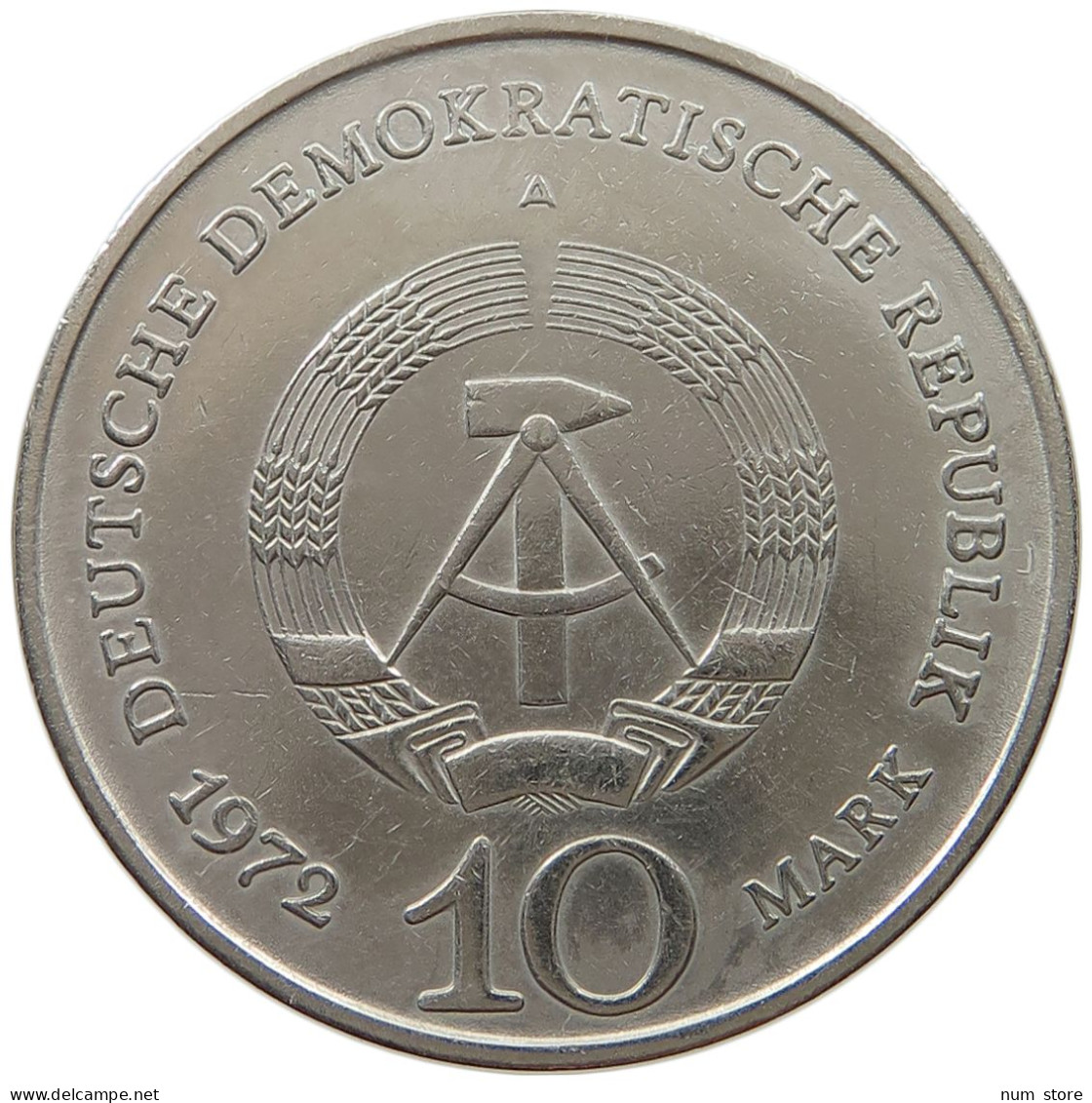 GERMANY DDR 10 MARK 1972 #a013 0625 - 10 Marchi