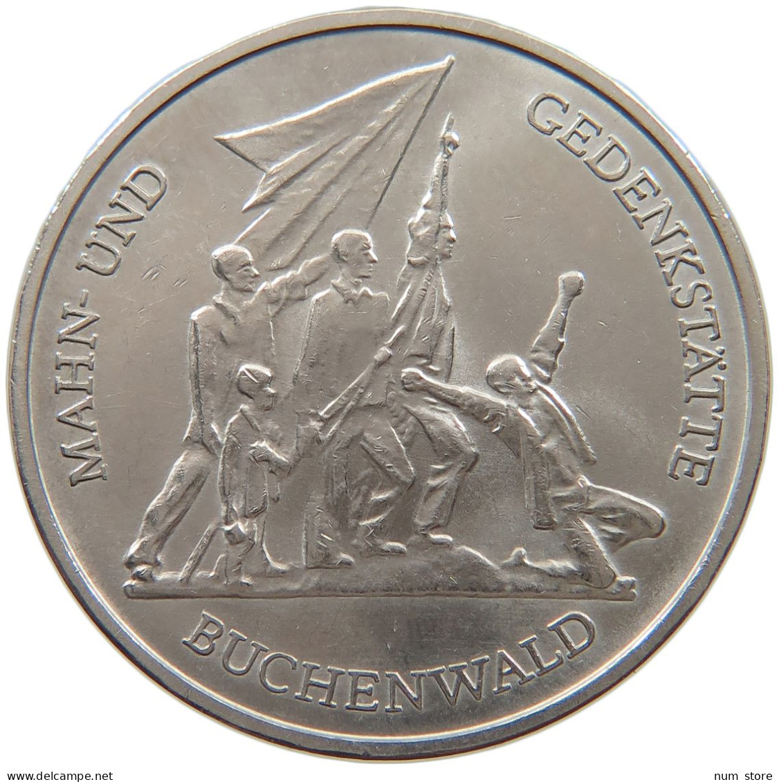 GERMANY DDR 10 MARK 1972 BUCHENWALD #a060 0547 - 10 Marcos