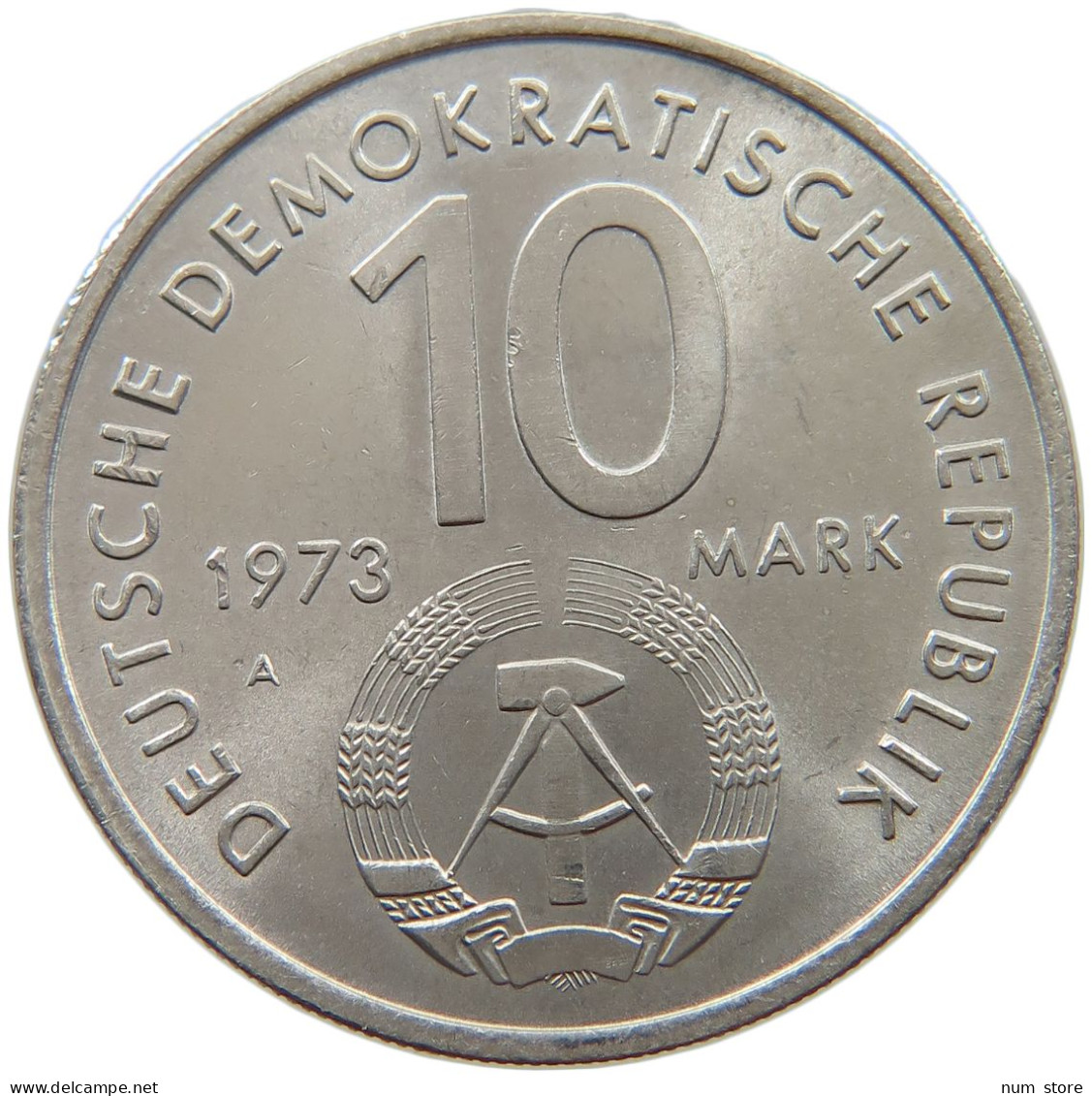 GERMANY DDR 10 MARK 1973 #a069 0523 - 10 Mark