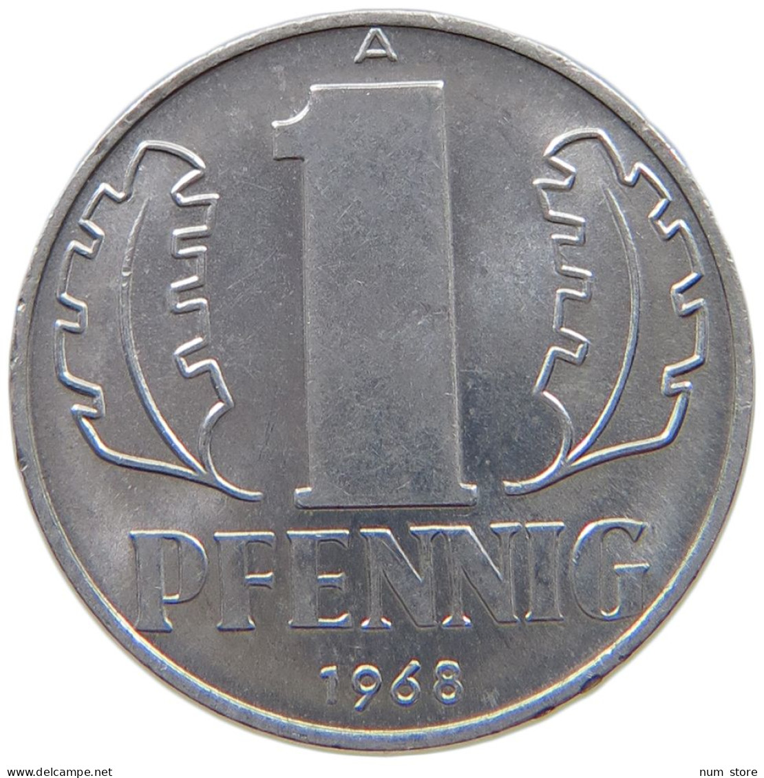 GERMANY DDR 1 PFENNIG 1968 TOP #a076 0419 - 1 Pfennig