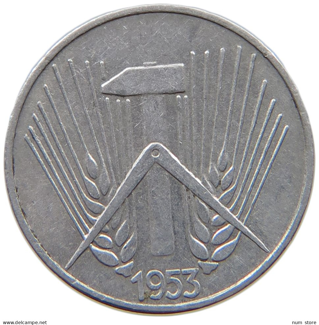 GERMANY DDR 1 PFENNIG 1953 E #a076 0445 - 1 Pfennig
