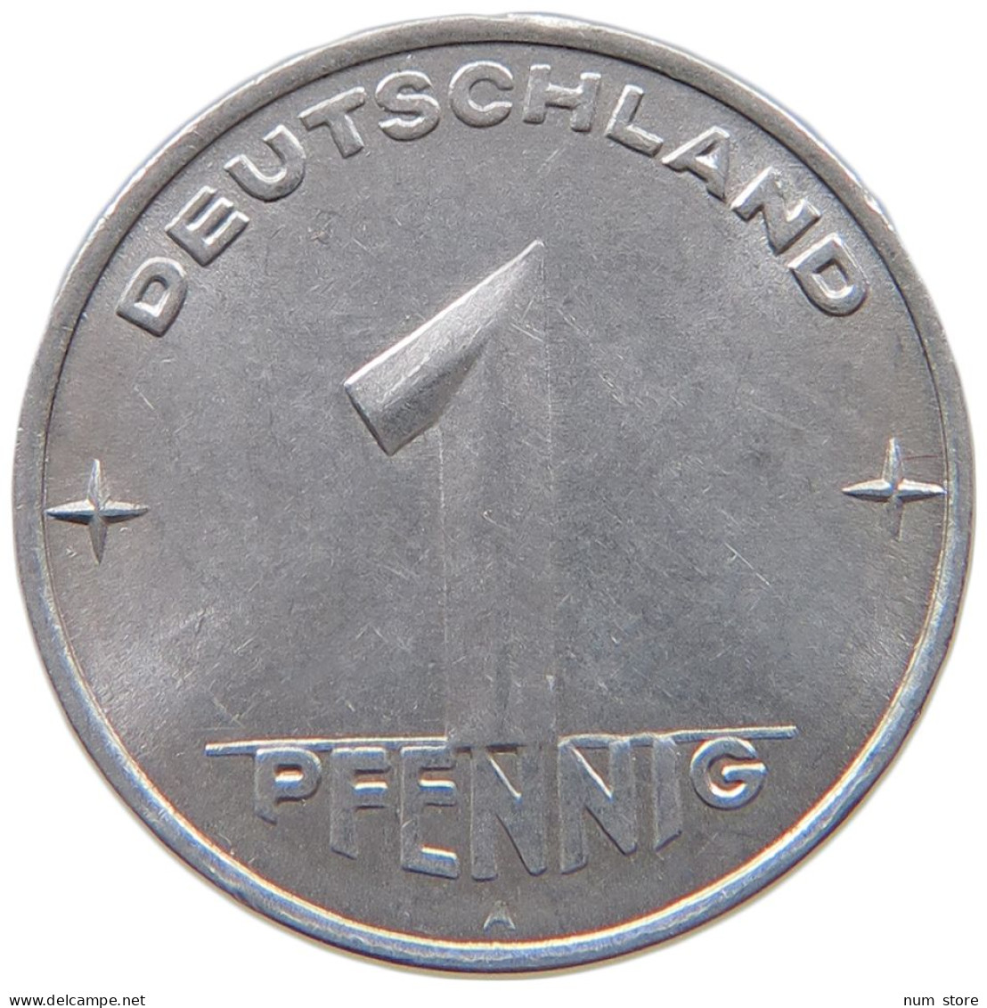 GERMANY DDR 1 PFENNIG 1953 A #a052 0525 - 1 Pfennig