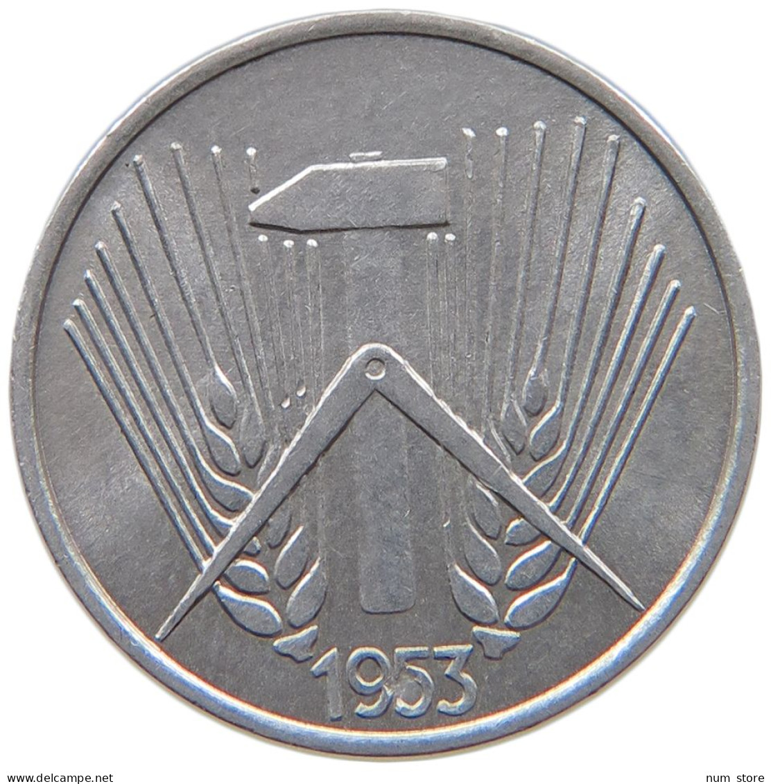 GERMANY DDR 1 PFENNIG 1953 A #a052 0525 - 1 Pfennig