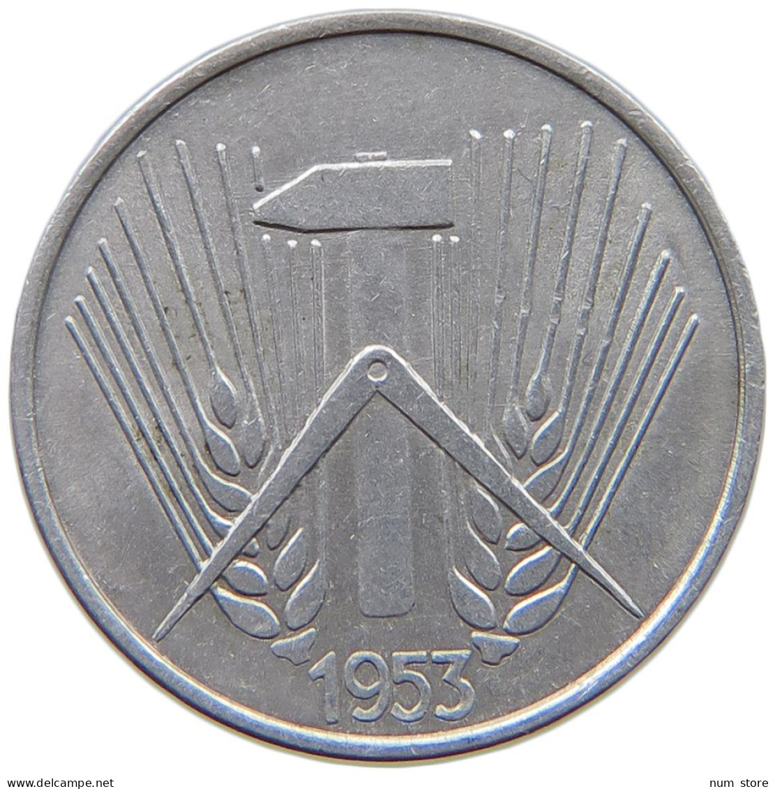 GERMANY DDR 1 PFENNIG 1953 A #a070 0743 - 1 Pfennig