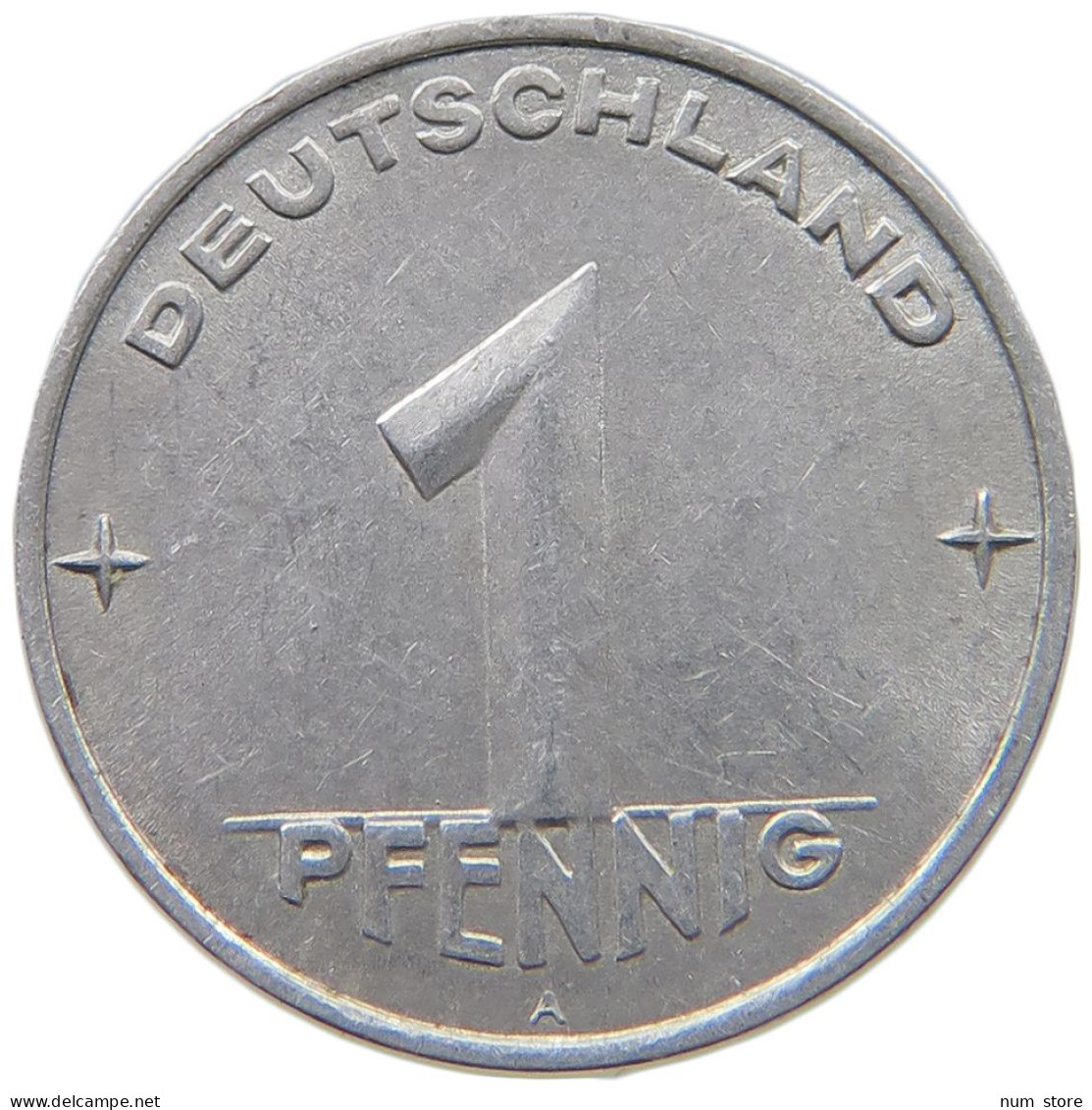 GERMANY DDR 1 PFENNIG 1953 A #a036 0581 - 1 Pfennig