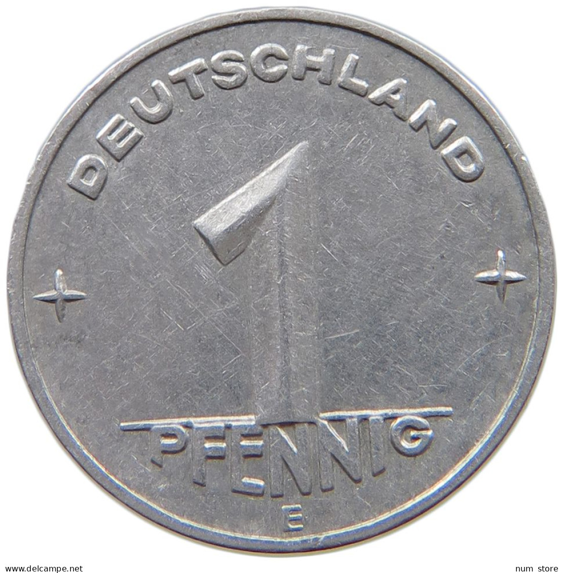 GERMANY DDR 1 PFENNIG 1952 E #a076 0447 - 1 Pfennig