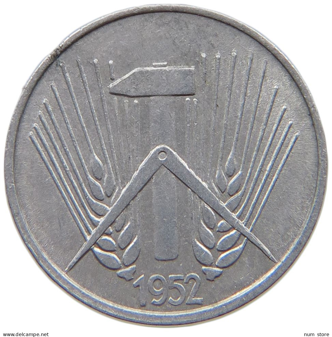 GERMANY DDR 1 PFENNIG 1952 A #a070 0739 - 1 Pfennig