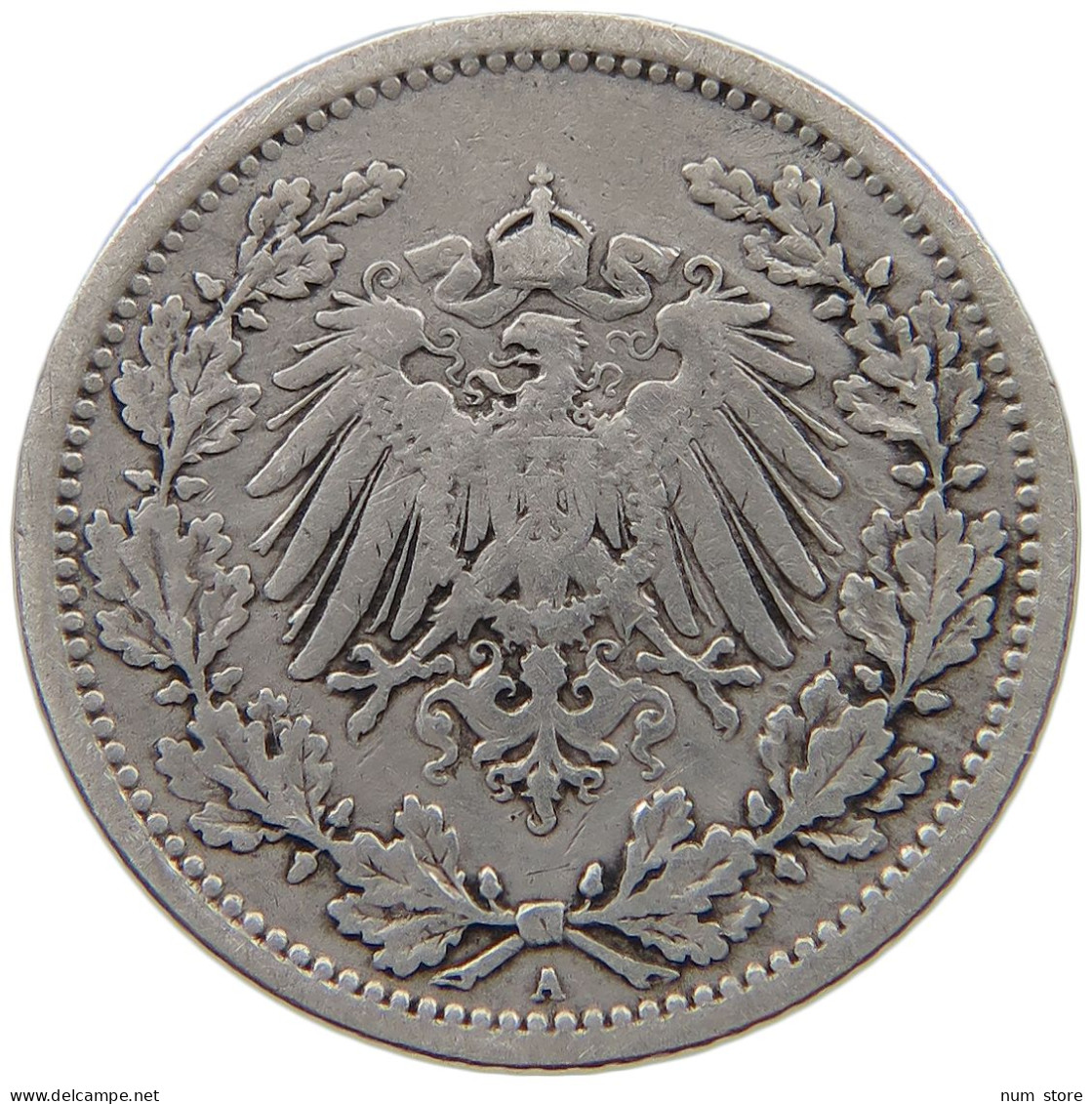 GERMANY EMPIRE 1/2 MARK 1905 A #a081 0803 - 1/2 Mark