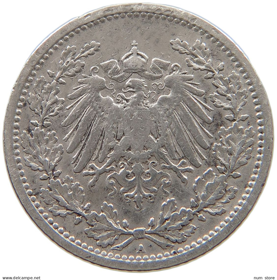 GERMANY EMPIRE 1/2 MARK 1905 A #a073 0389 - 1/2 Mark