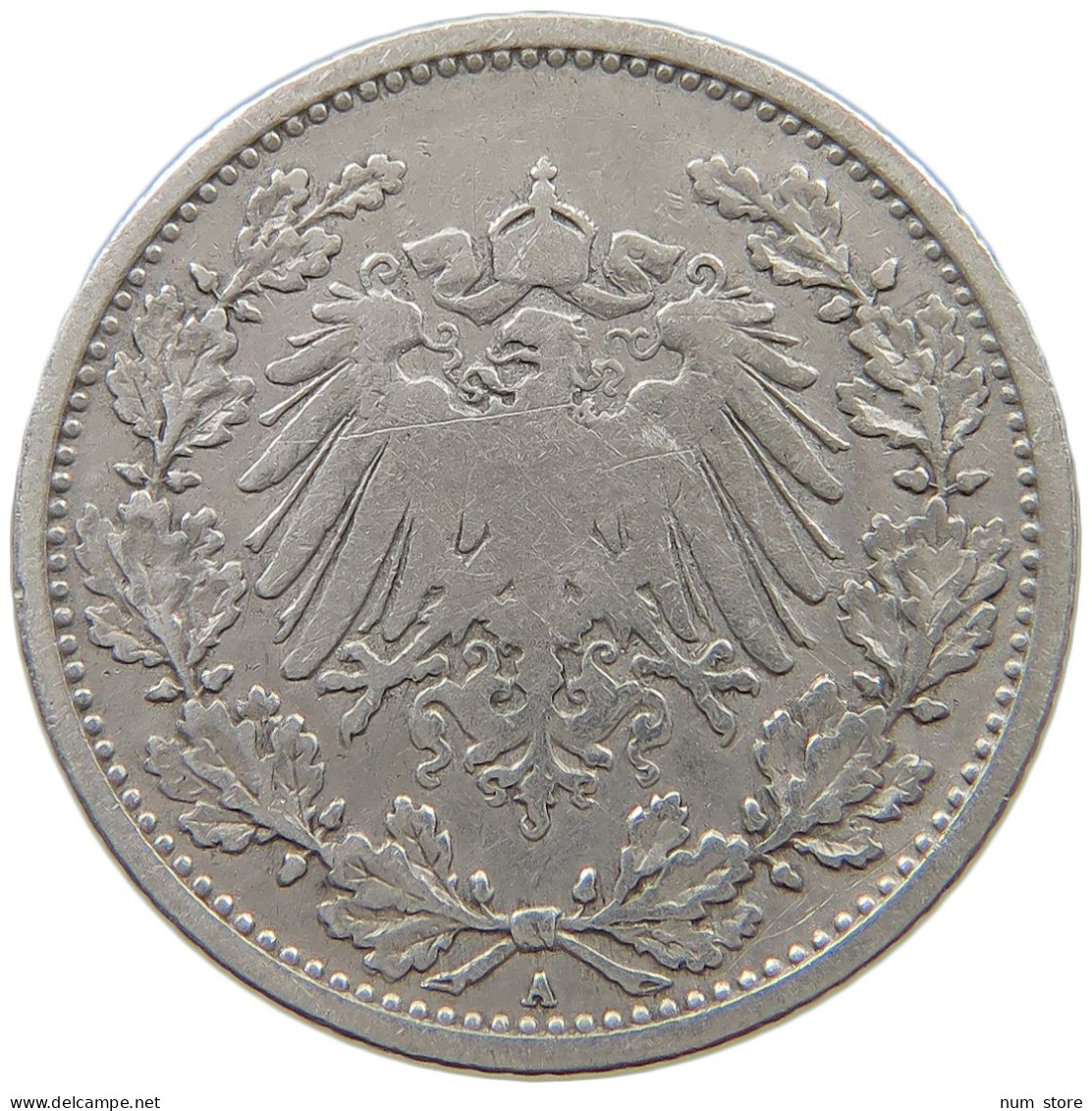 GERMANY EMPIRE 1/2 MARK 1905 A #a069 0221 - 1/2 Mark