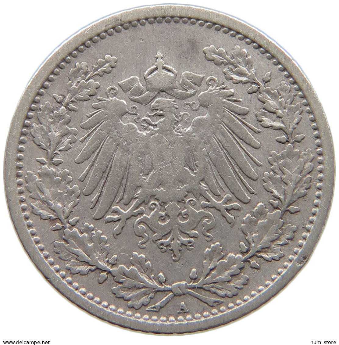 GERMANY EMPIRE 1/2 MARK 1905 A #a073 0317 - 1/2 Mark