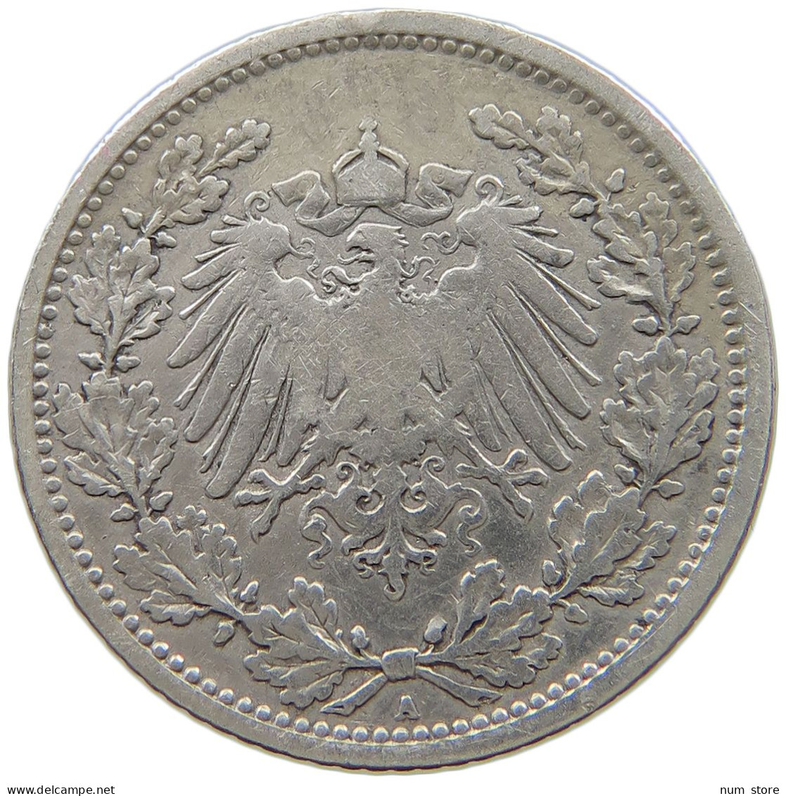 GERMANY EMPIRE 1/2 MARK 1905 A #a069 0211 - 1/2 Mark