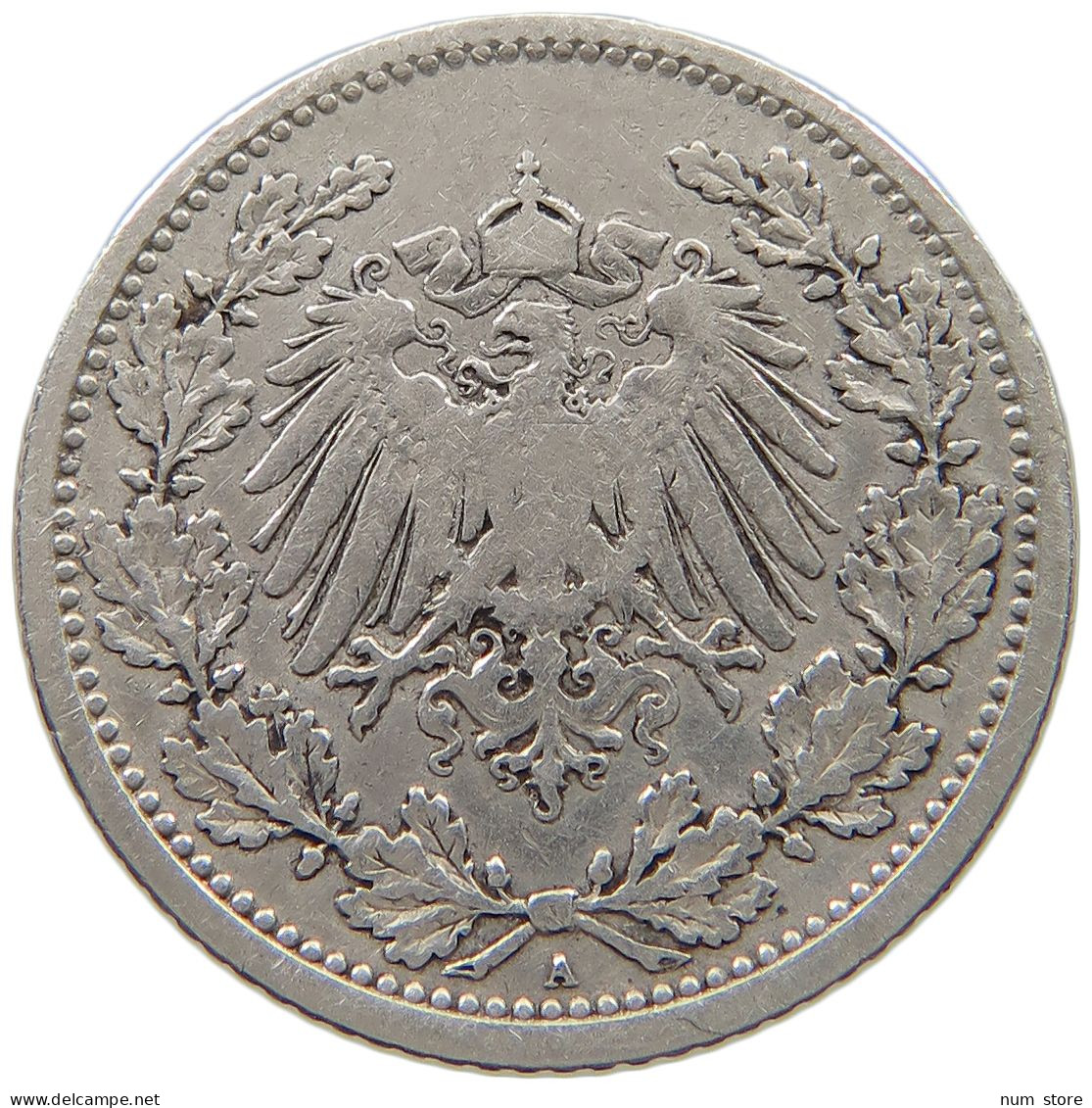 GERMANY EMPIRE 1/2 MARK 1905 A #a045 0731 - 1/2 Mark