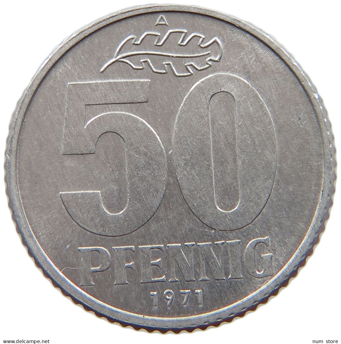 GERMANY DDR 50 PFENNIG 1971 #a076 0289 - 50 Pfennig