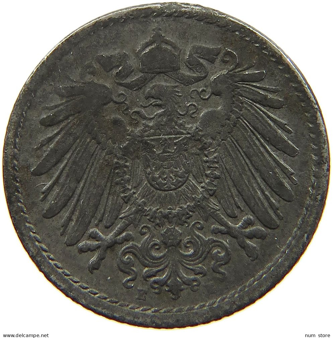 GERMANY EMPIRE 5 PFENNIG 1921 E #a057 0121 - 5 Rentenpfennig & 5 Reichspfennig