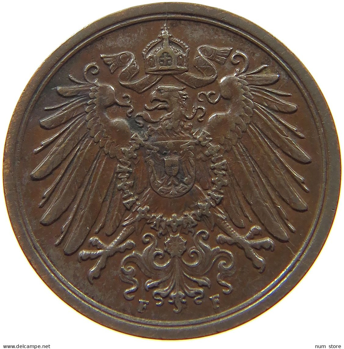 GERMANY EMPIRE 2 PFENNIG 1913 F #s068 0373 - 2 Pfennig